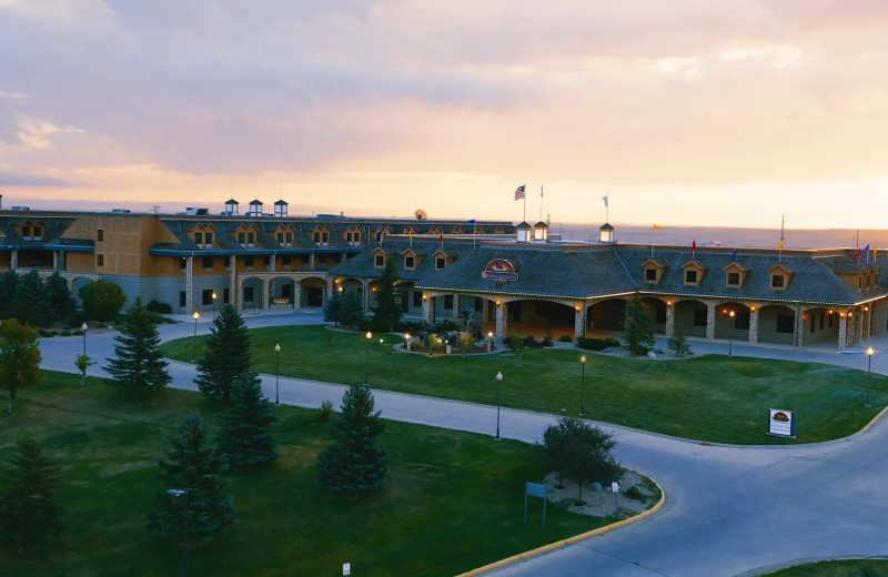 Exterior view of Prairie Knights Casino and Lodge.