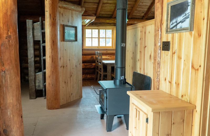 Cabin interior at Cliff Lake Resorts.