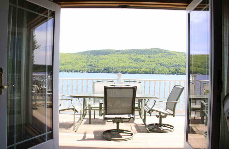 Balcony view at The Georgian Lakeside Resort.