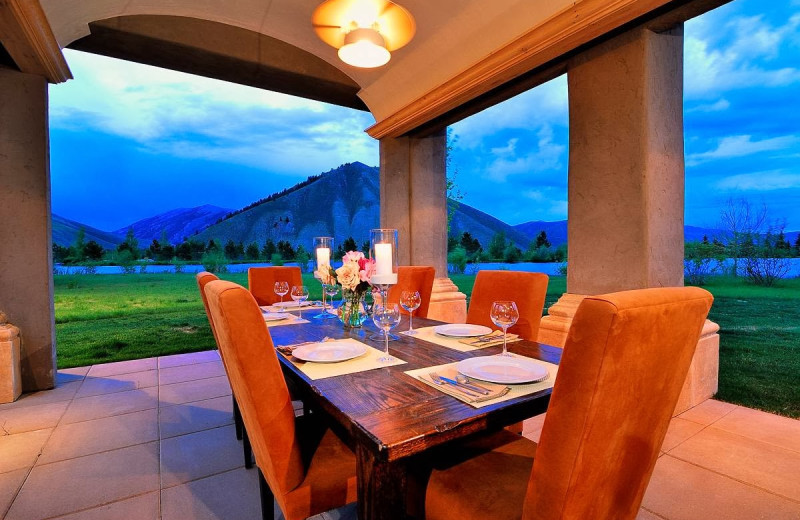 Dining at Distinctive Properties of Sun Valley.