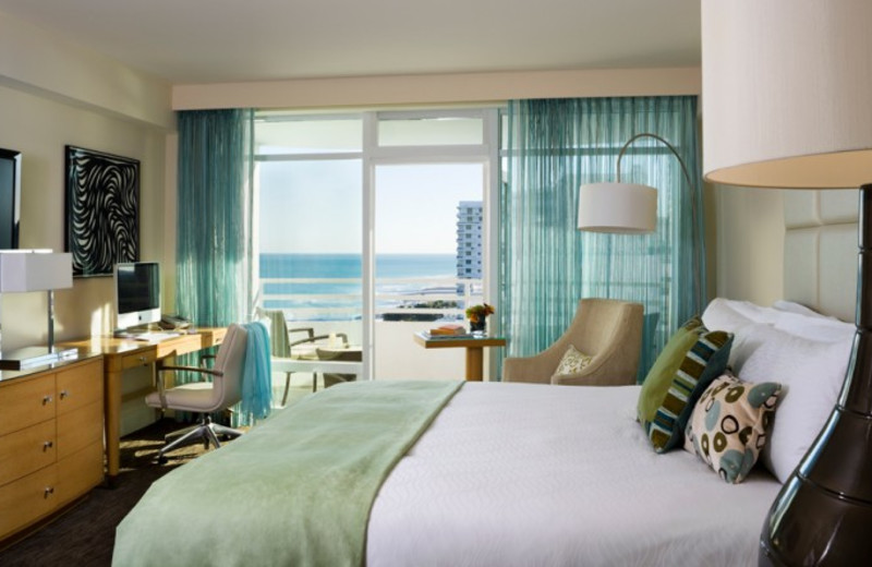 Guest room at Fontainebleau Hotel and Resort.