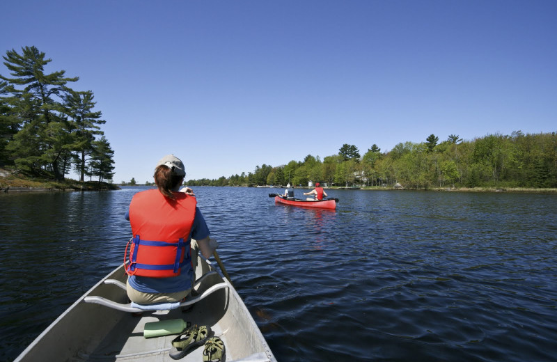 Canoeing at Fernwood Resort.