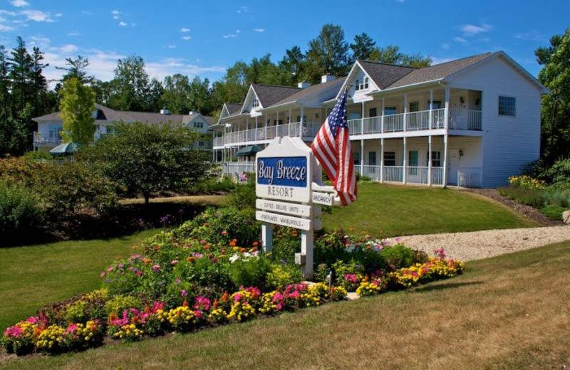 Exterior view of Bay Breeze Resort.