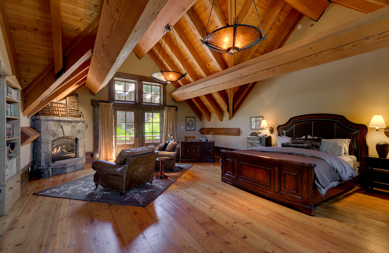 Rental bedroom at Tahoe Getaways.