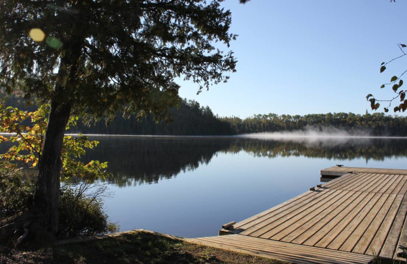 Dock at Golden Eagle Lodge.