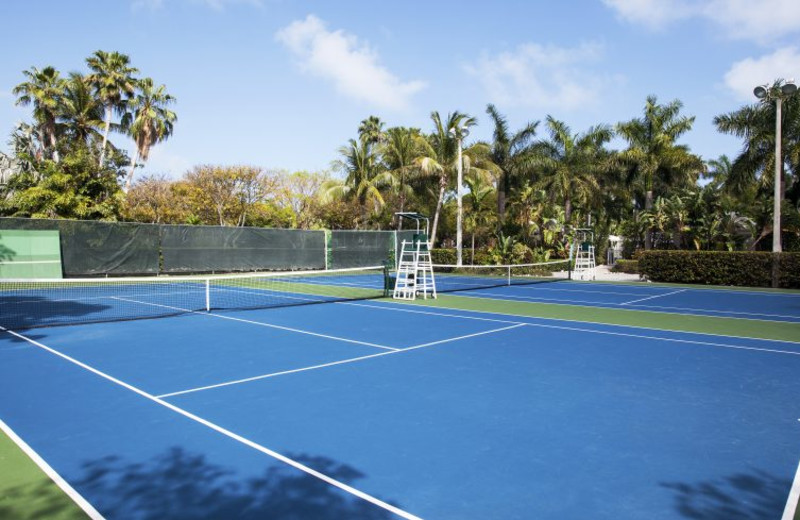 Tennis court at Cheeca Lodge & Spa.
