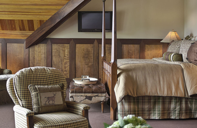 Guest room at Mirror Lake Inn Resort & Spa.