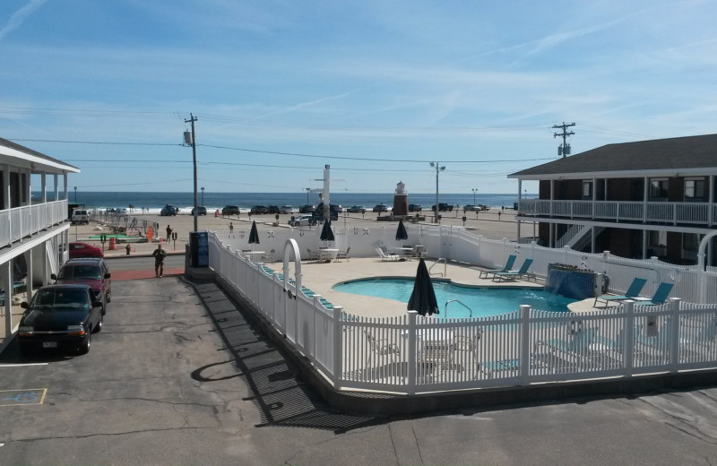 Outdoor pool at Sands by the Sea.