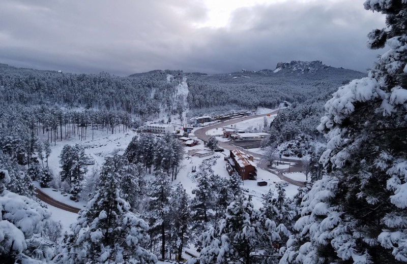 Winter at Rushmore Express Inn & Family Suites.