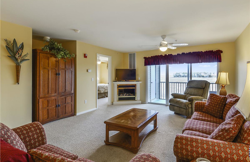 Rental living room at Long & Foster Vacation Rentals -Bethany Beach.