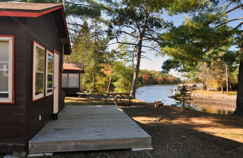 Cabin exterior at Wolseley Lodge.