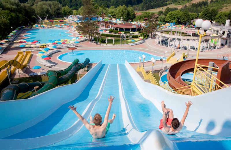 Water park at Glamping Olimia Adria Village.