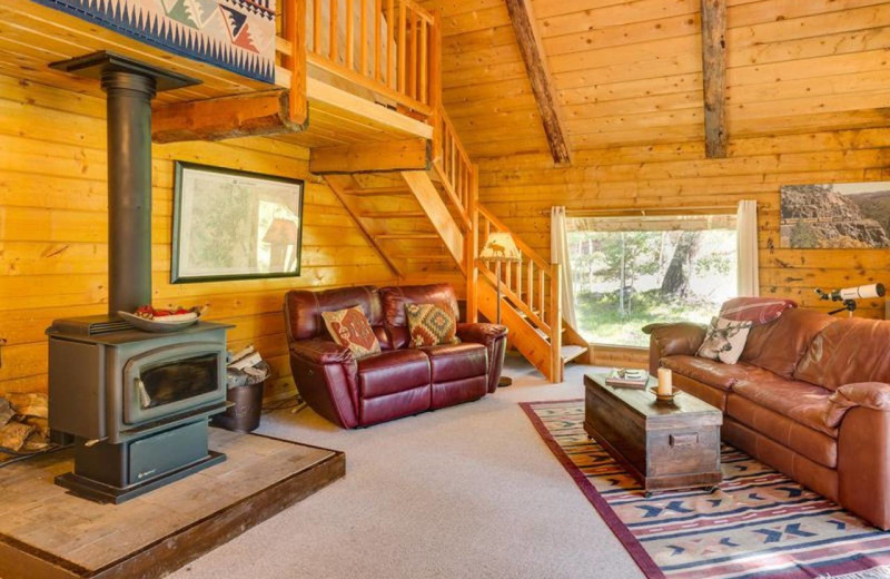 Rental living room at Durango Colorado Vacations.