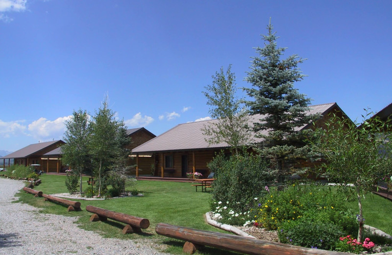 Exterior view of Luton's Teton Cabins.