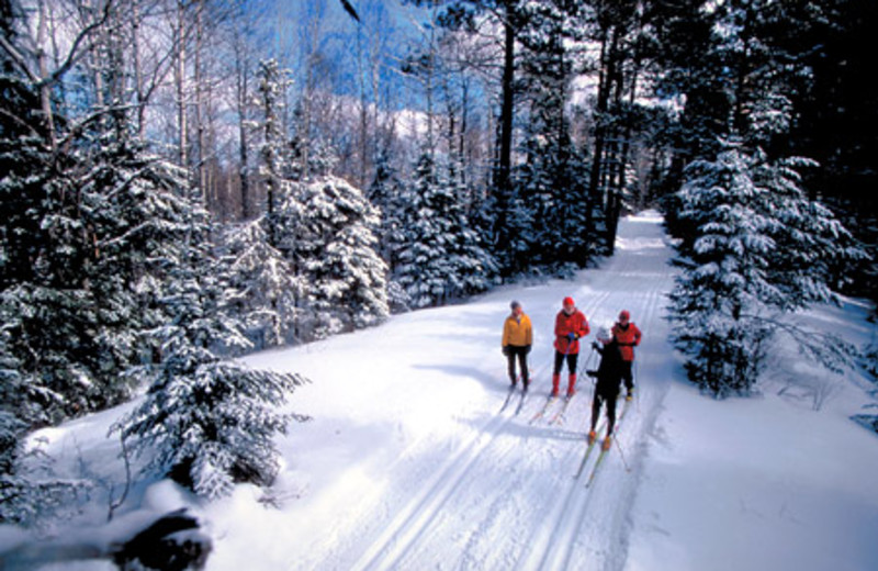 Skiing at Golden Eagle Lodge.