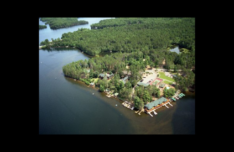 Aerial view of Chippewa Retreat Resort.