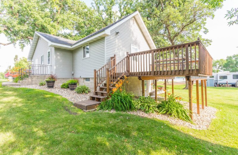 Cabin exterior at Barrett Lake Resort.