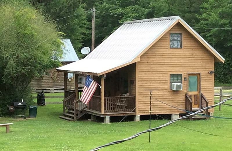 Cabin exterior at Berry Creek Cabins.