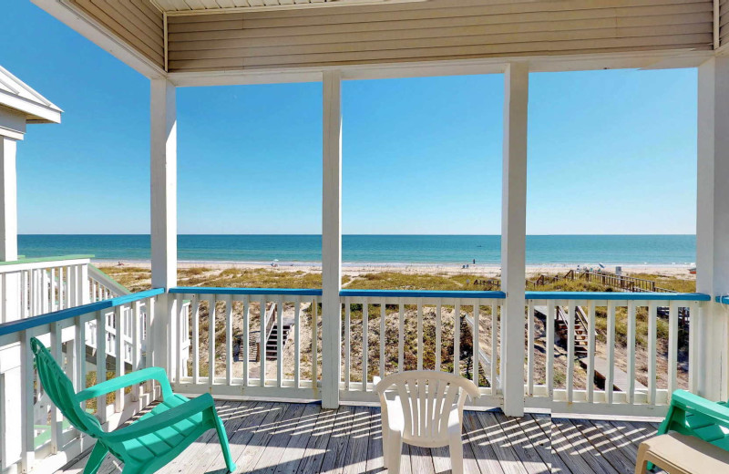 Rental balcony at Resort Vacation Properties of St. George Island.