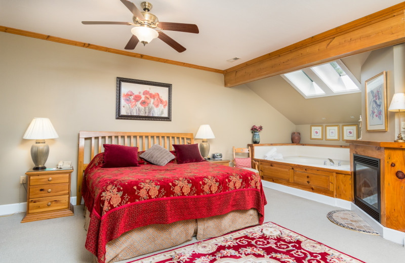 Guest room at Highland Lake Inn.