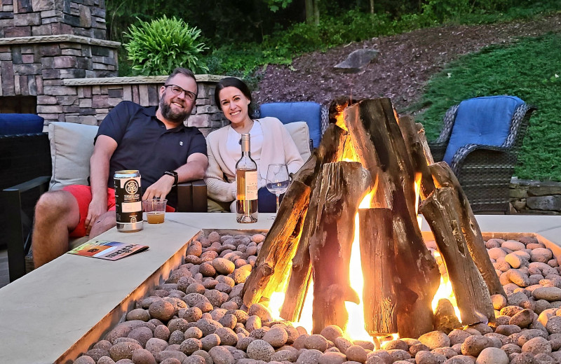 Couple at The Lodge at Flat Rock.