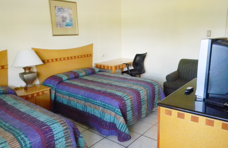 Guest room at Knights Inn Hallandale Beach.