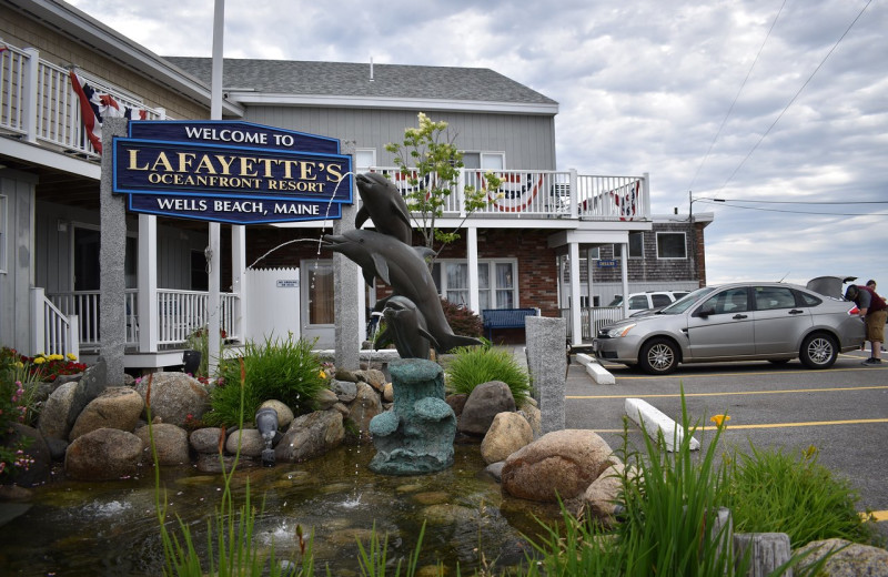 Exterior view of Lafayette's Oceanfront Resort.