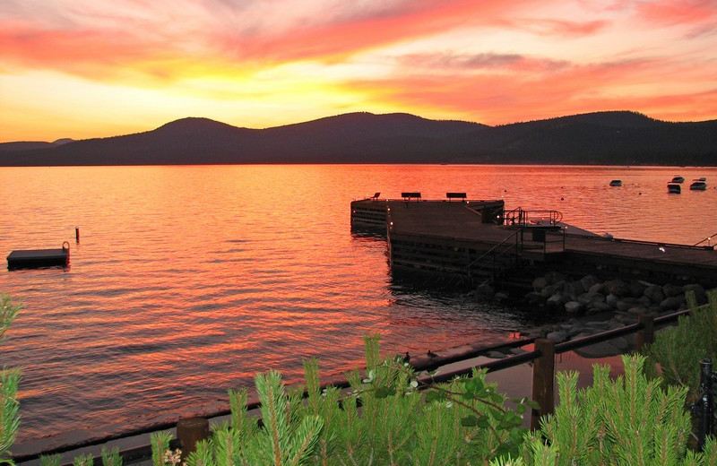 Sunset at Brockway Springs Resort.
