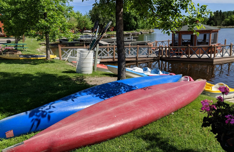 Kayaking at Zippel Bay Resort.