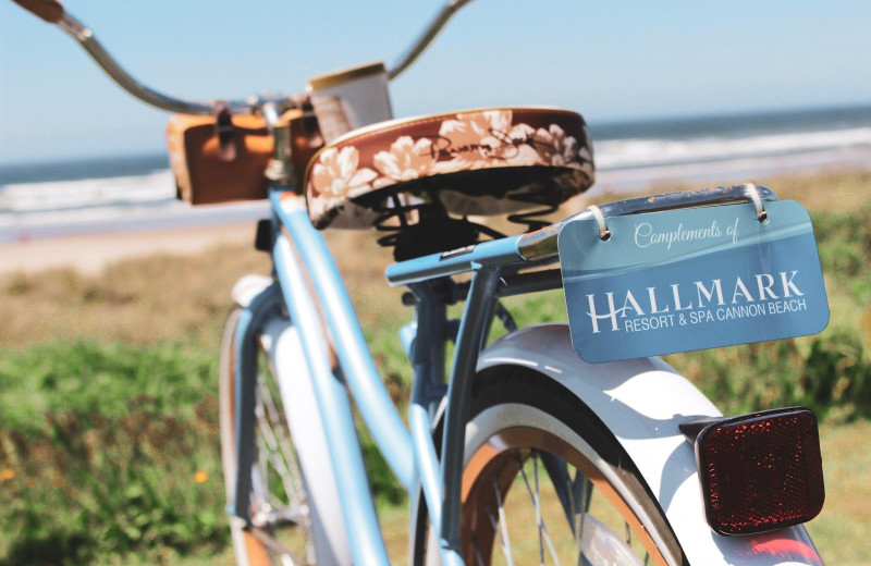 Bike at Hallmark Resort & Spa Cannon Beach.