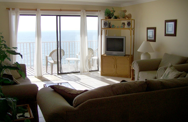 Vacation rental living room at Travel Resort Services, Inc.