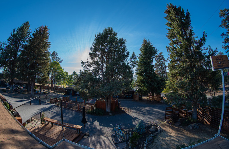 Exterior view of  Left Coast Lodge.