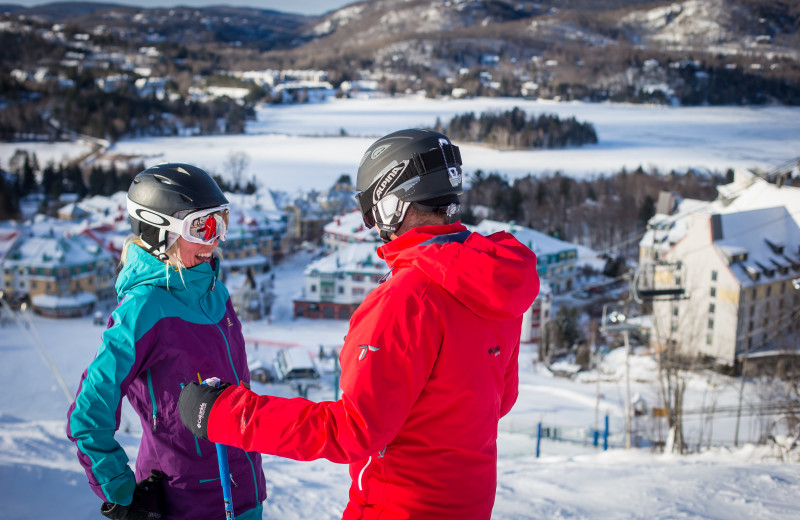 Skiing at Fairmont Tremblant Resort.