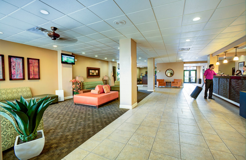 The lobby at Rosen Inn.