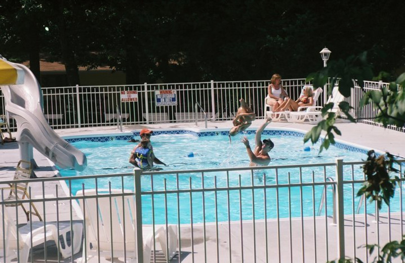 Outdoor pool at Golden Arrow Resort.