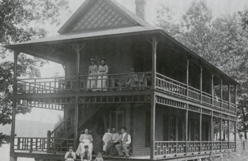 Historic photo of Bay Pointe Inn Lakefront Resort.