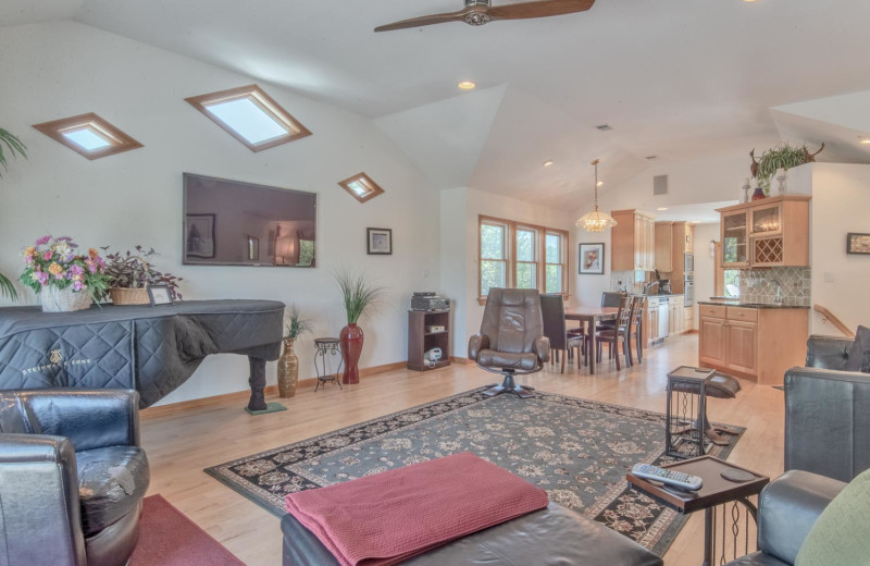 Rental living room at Joe Lamb Jr. & Associates Vacation Rentals.