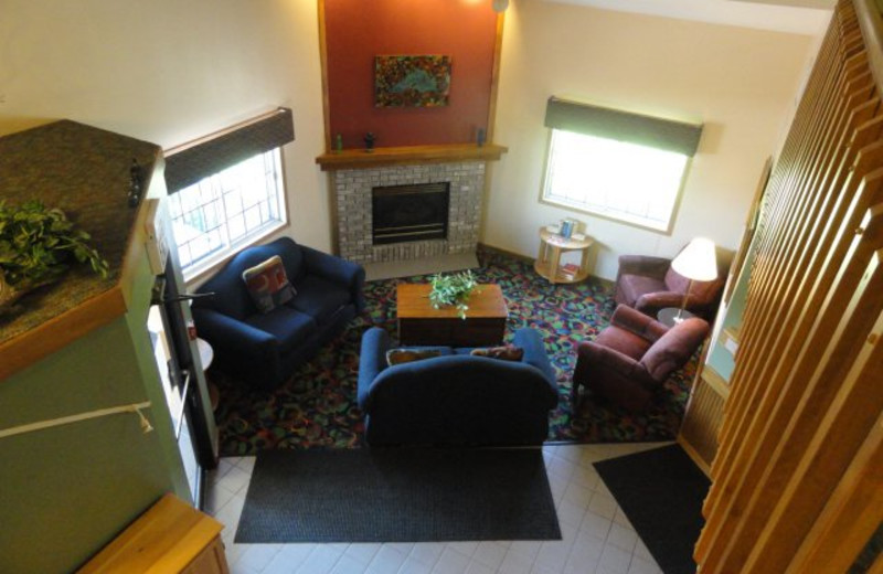 Lobby view at The Mountain Inn at Lutsen.