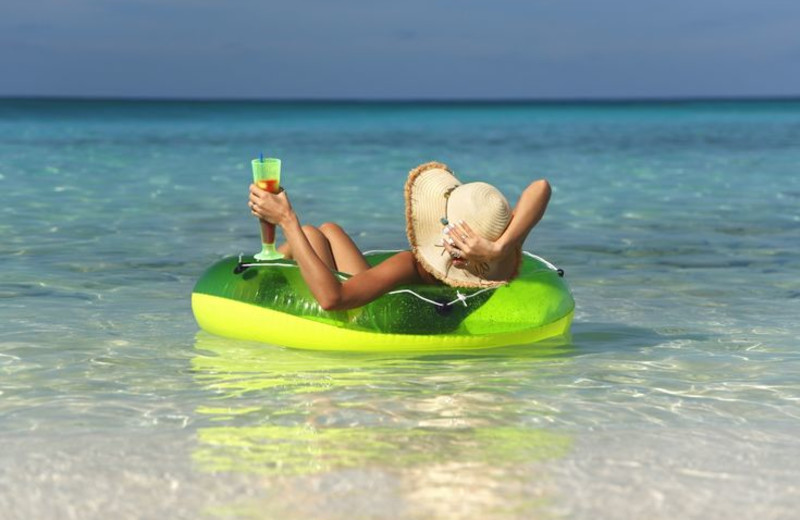 Relaxing on the beach at Anna Maria Vacations.