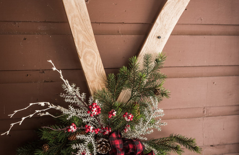 Holiday decor at Pitlik's Sand Beach Resort.