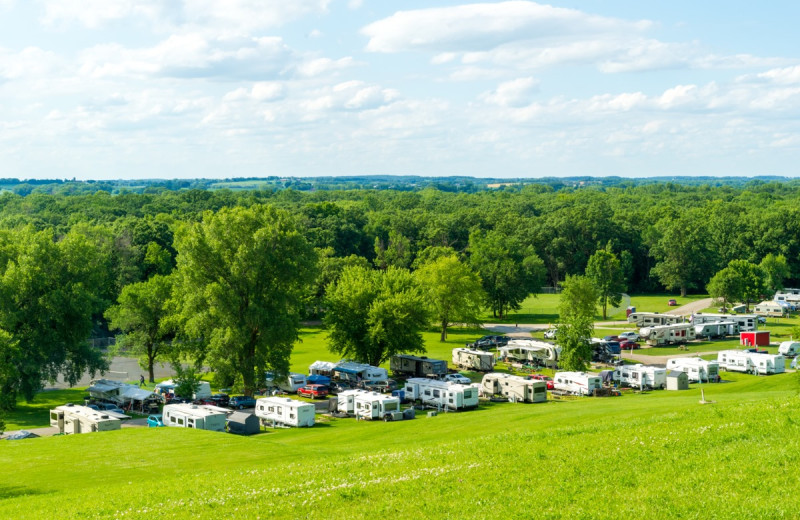 RV campground at River Bend RV Resort.