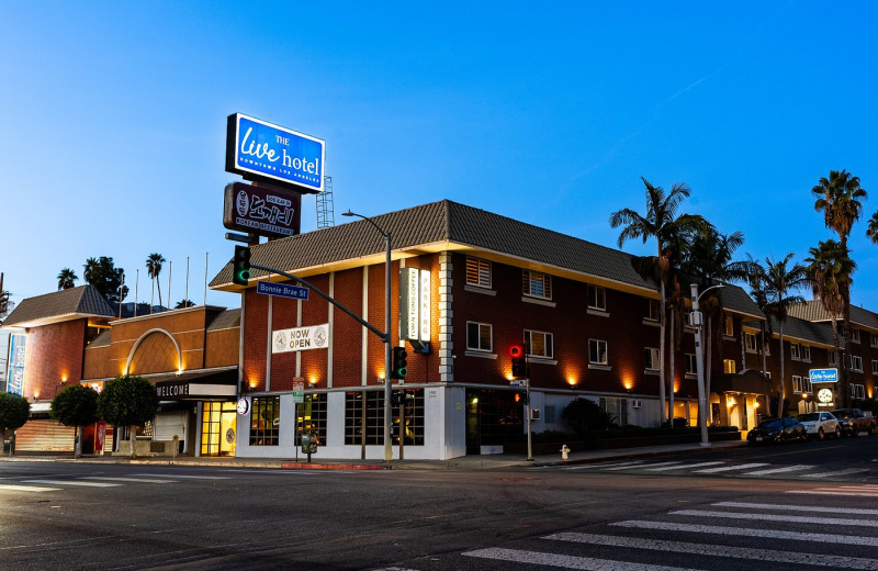 Exterior view of The Live Hotel.