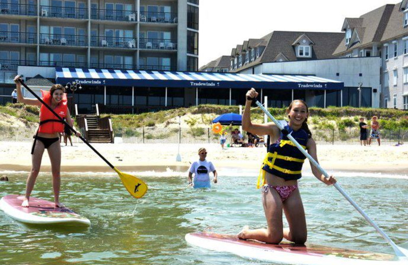 Beach activities at Virginia Beach Resort Hotel.