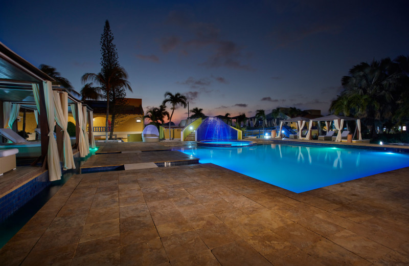 Outdoor pool at Divi Flamingo Beach Resort.