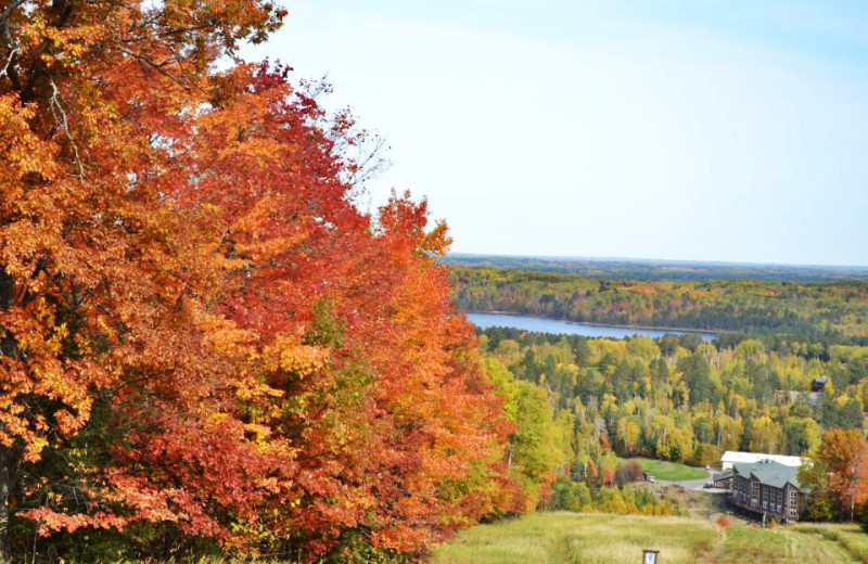 Fall colors at Giants Ridge Golf and Ski Resort.