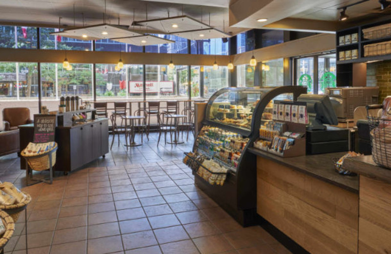 Cafe at Ottawa Marriott Hotel.