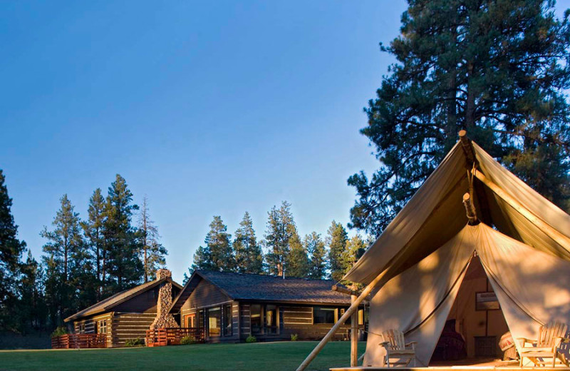 Exterior view of The Resort at Paws Up.