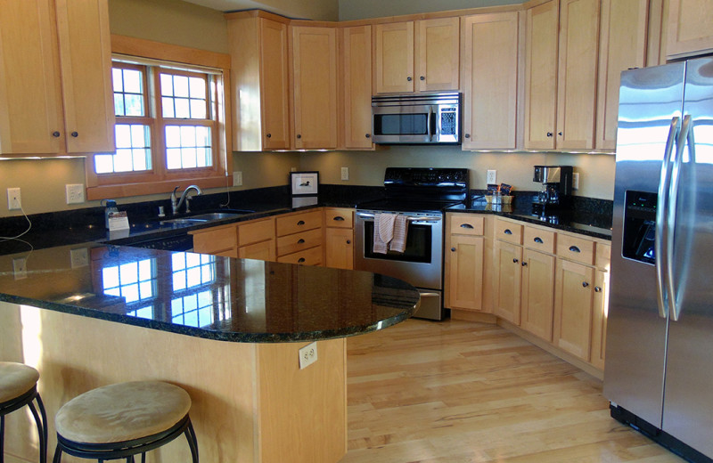 Guest kitchen at Northernaire Resort.