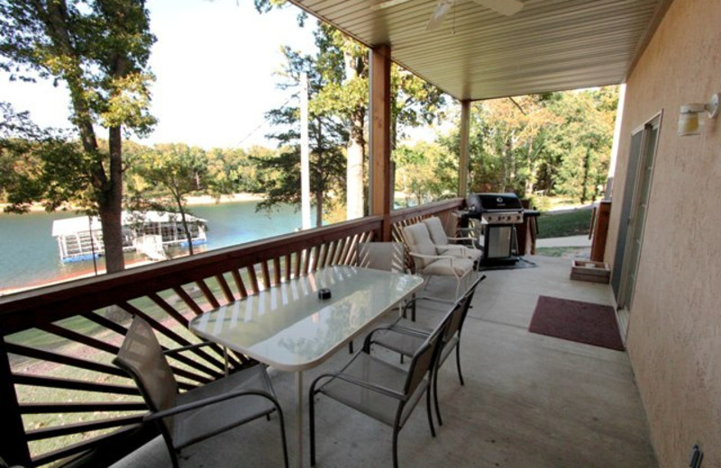 Balcony at Vickery Resort On Table Rock Lake.