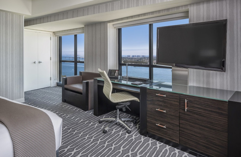 Guest room at Manchester Grand Hyatt San Diego.